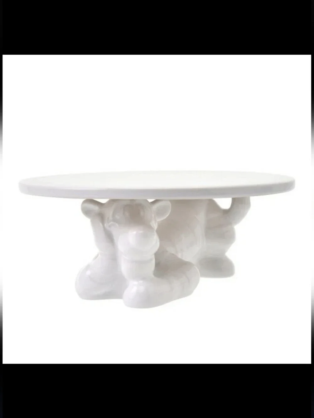 Disney Tigger Cake Stand in White - Ceramic 9.75
